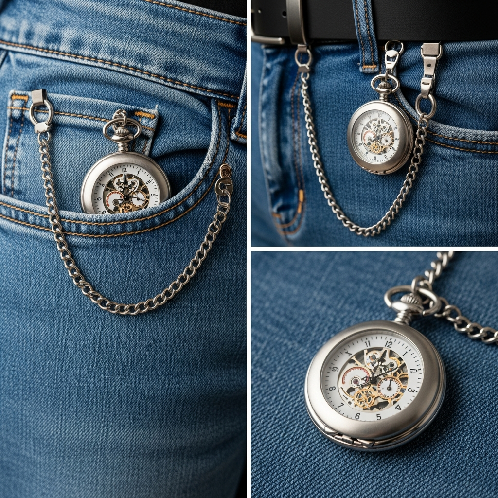 Montre à Gousset en jean : 3 positions chics et modernes ... - https://gousset-heritage.com/