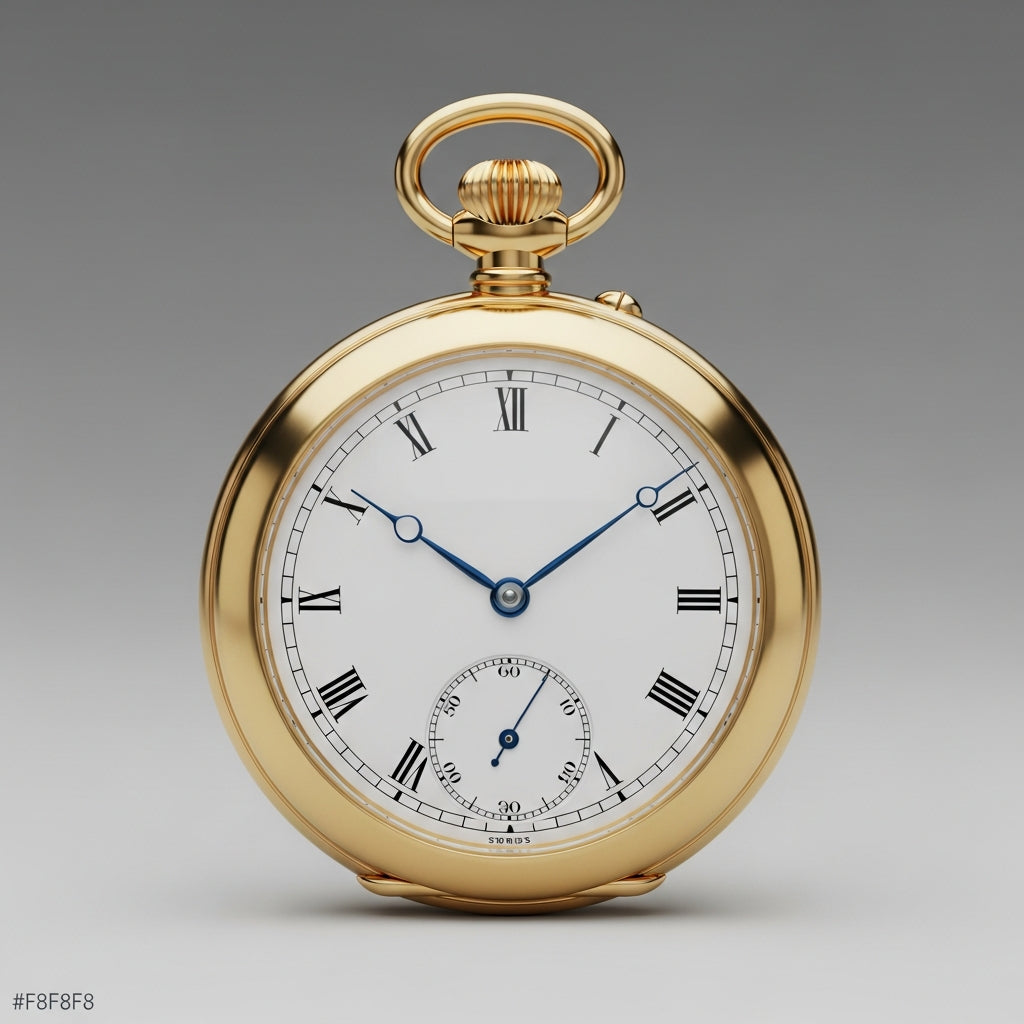 Montre à gousset dorée (or) classique, face ouverte - L'Or Héritage - Gousset Heritage
