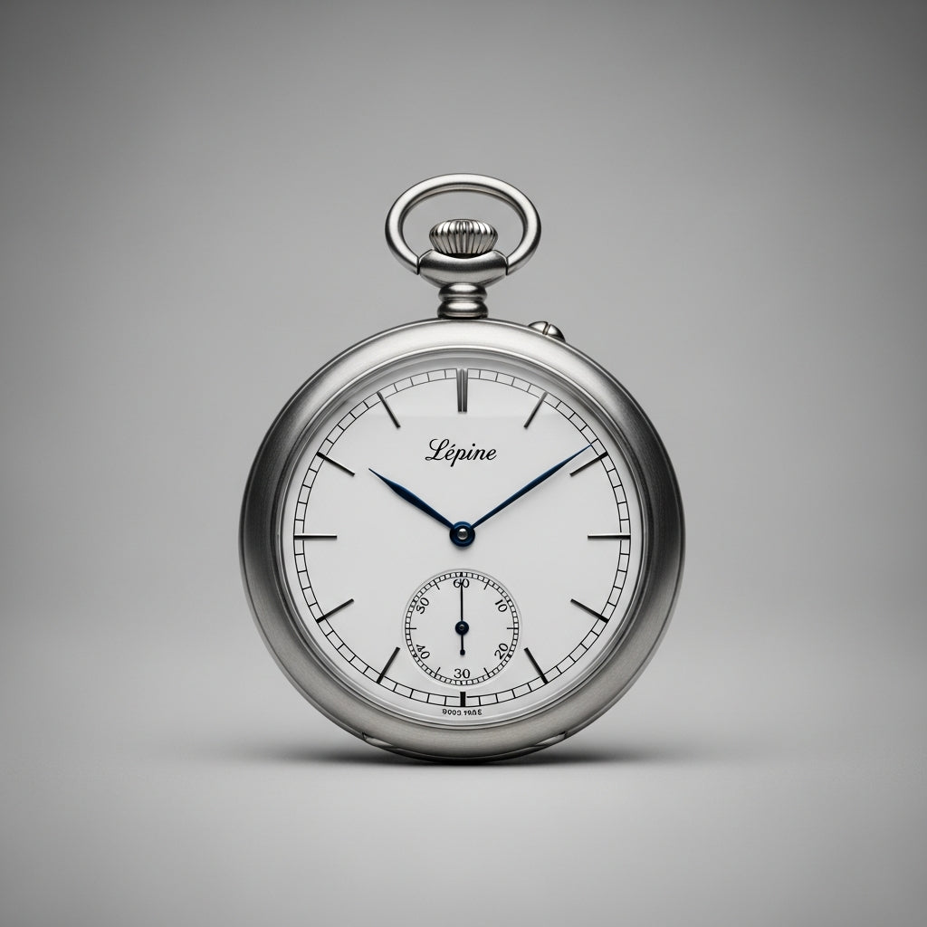 Montre gousset argentée vintage sur gilet, collection Peaky Blinders - Gousset Heritage