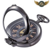 Automatique Néo-Victorian - Montre Gousset Squelette Chasseur Noir - Vue 5 - Gousset-heritage