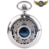 Céleste Nocturne | Montre Sautoir Filigrane Argenté Quartz - Vue 15 - Gousset-heritage