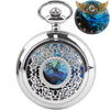 Céleste Nocturne | Montre Sautoir Filigrane Argenté Quartz - Argent 1 - Gousset-heritage