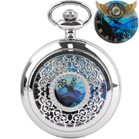 Céleste Nocturne | Montre Sautoir Filigrane Argenté Quartz - Gousset-heritage