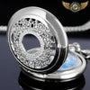 Céleste Nocturne | Montre Sautoir Filigrane Argenté Quartz - Vue 4 - Gousset-heritage