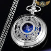 Céleste Nocturne | Montre Sautoir Filigrane Argenté Quartz - Vue 7 - Gousset-heritage