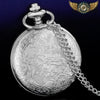 Céleste Nocturne | Montre Sautoir Filigrane Argenté Quartz - Vue 8 - Gousset-heritage