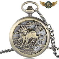 Centaure Mystique - Montre Gousset Mécanique Chasseur Bronze - Gousset-heritage
