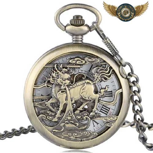 Centaure Mystique - Montre Gousset Mécanique Chasseur Bronze - Vue 1 - Gousset-heritage