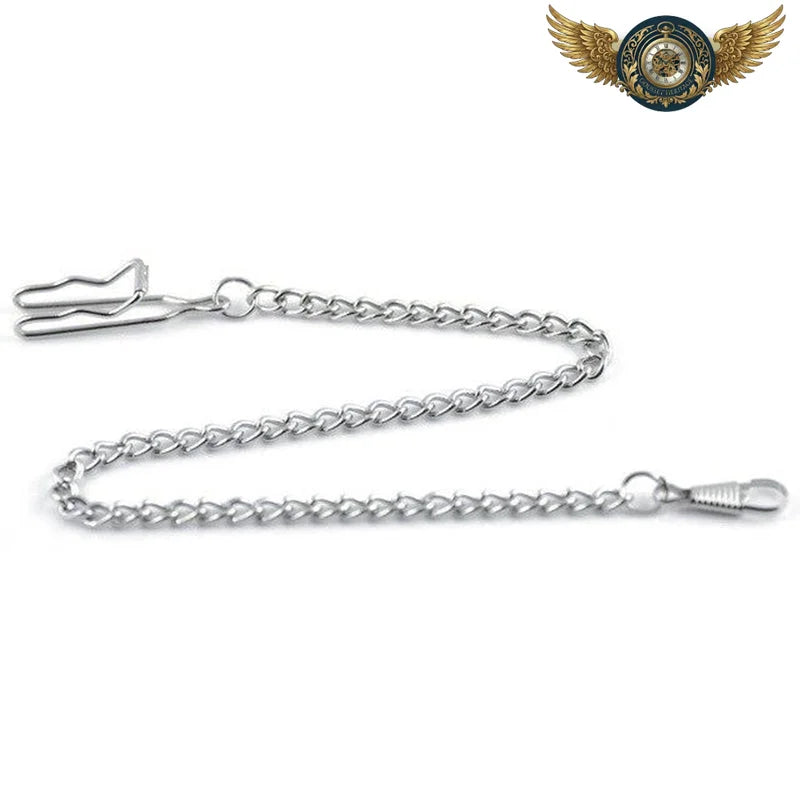 Chaîne Gourmette Glissière de Ceinture Acier Poli Argenté