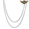 Chaîne Sautoir Héritage 80cm Maille Forçat Acier Inoxydable - Argent - Gousset-heritage