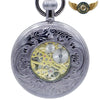 Chrono Mécanique Squelette Noir Gravé Demi-Savonnette - Vue 5 - Gousset-heritage