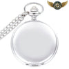 Classique Minimaliste - Montre de Poche Boîtier Chasseur Quartz - Argent - Gousset-heritage