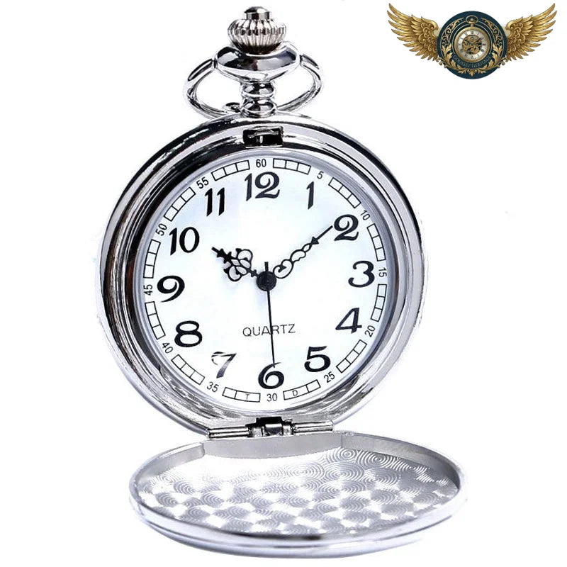 Garde-Temps Chasseur Quartz Argent Poli | Minimaliste Chic - Vue 2 - Gousset-heritage