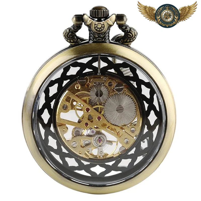 Garde-Temps Squelette Mécanique Manuelle | Dandy Bronze - Vue 2 - Gousset-heritage