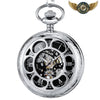 Garde-temps Néo-Victorien - Demi-Chasseur Squelette Mécanique - Argent - Gousset-heritage