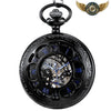Garde-temps Néo-Victorien - Demi-Chasseur Squelette Mécanique - Noir - Gousset-heritage