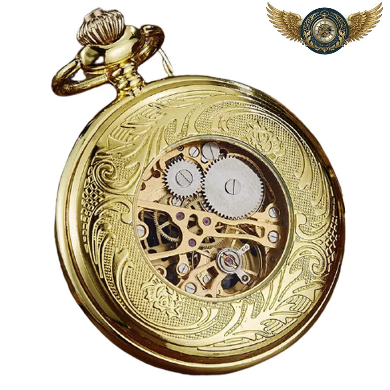 Garde-temps Néo-Victorien - Demi-Chasseur Squelette Mécanique - Vue 6 - Gousset-heritage