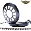 Gentleman Mécanicien - Gousset Demi-Chasseur Squelette Noir Or - Vue 4 - Gousset-heritage