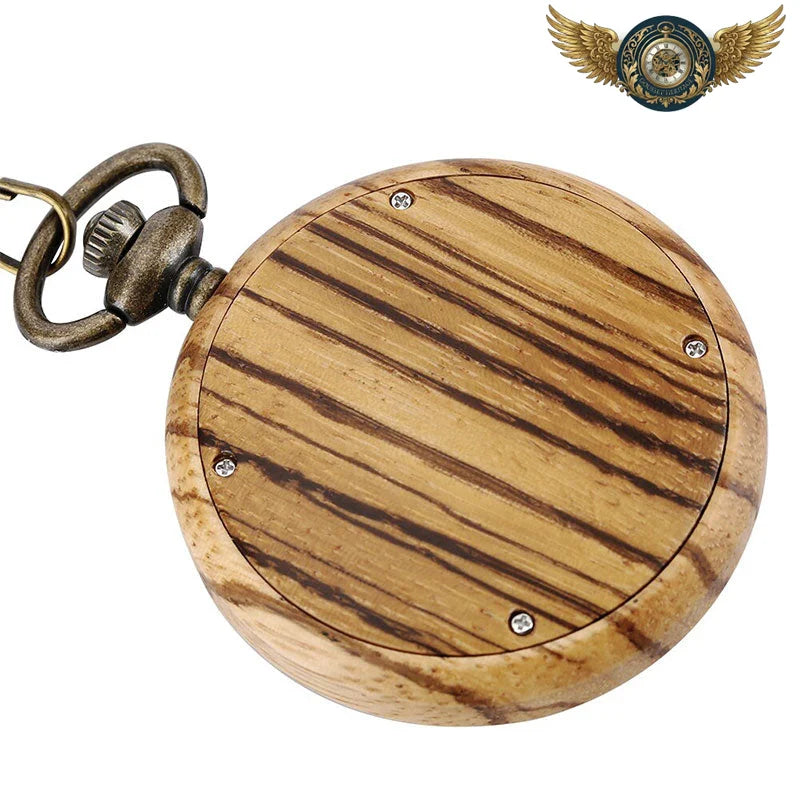 Gousset Néo-Rustique - Quartz Bois Sculpté & Laiton Patiné - Vue 4 - Gousset-heritage