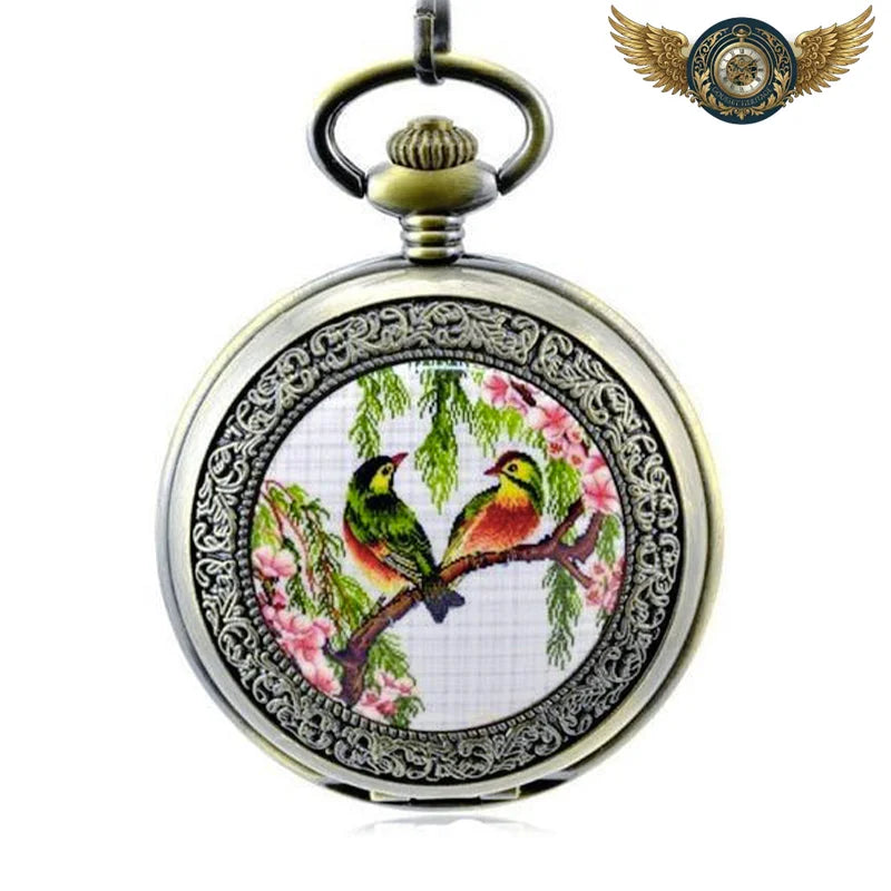 Gousset Floral Mécanique Bronze Antique | Boîtier Savonnette - Vue 9 - Gousset-heritage