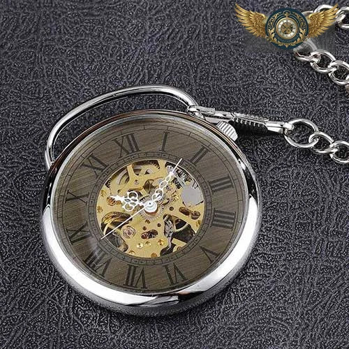Gousset Squelette Mécanique – Chiffres Romains Rétro-Chic - Vue 4 - Gousset-heritage