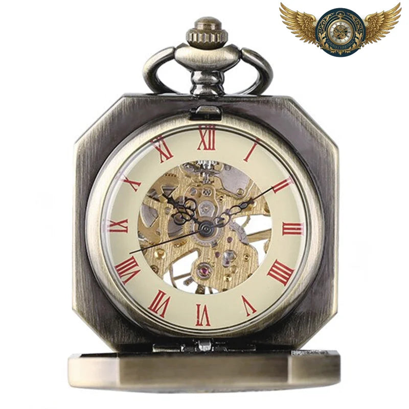 L'Æther - Montre Gousset Mécanique Squelette Octogonale - Vue 13 - Gousset-heritage