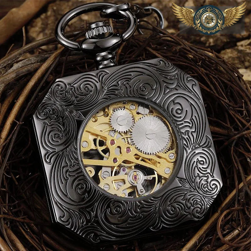 L'Æther - Montre Gousset Mécanique Squelette Octogonale - Vue 15 - Gousset-heritage