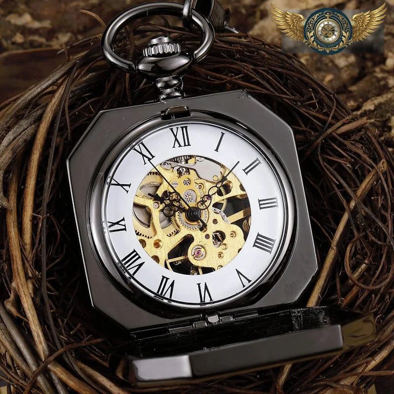 L'Æther - Montre Gousset Mécanique Squelette Octogonale - Vue 16 - Gousset-heritage