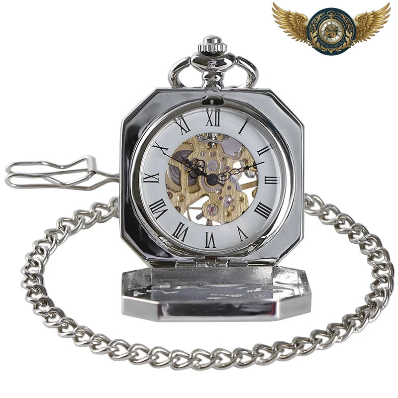 L'Æther - Montre Gousset Mécanique Squelette Octogonale - Vue 9 - Gousset-heritage