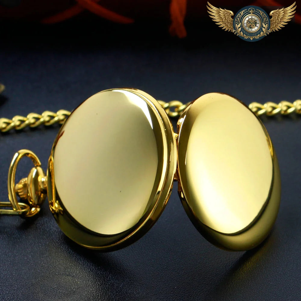L'Absolu - Montre Gousset Chasseur Acier Poli & Quartz de Précision - Vue 4 - Gousset-heritage
