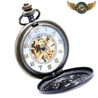 L'Absolu - Montre Gousset Mécanique Fleur de Lys Demi-Chasseur - modèle Blanc - Gousset-heritage