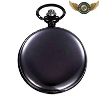 L'Absolu - Montre de Poche Chasseur Quartz PVD Noir 24H - Gousset-heritage