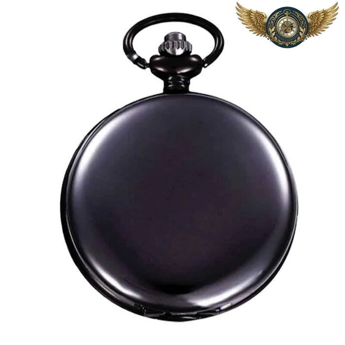 L'Absolu - Montre de Poche Chasseur Quartz PVD Noir 24H - Vue 1 - Gousset-heritage