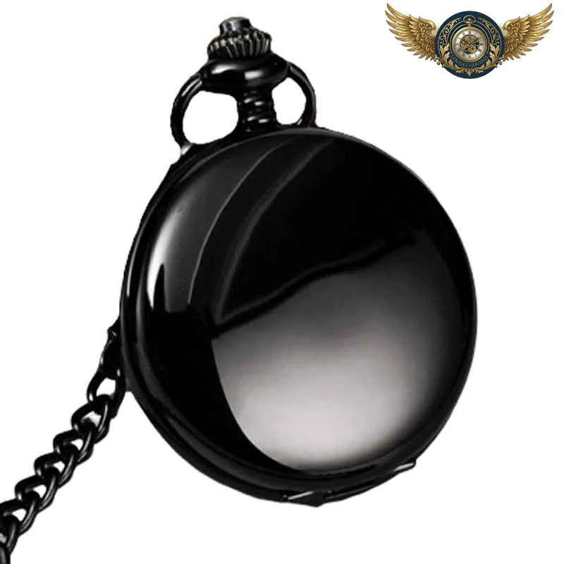 L'Absolu - Montre de Poche Chasseur Quartz PVD Noir 24H