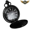 L'Absolu - Montre de Poche Chasseur Quartz PVD Noir 24H - Vue 3 - Gousset-heritage