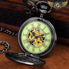 L'Absolu Minuit - Montre Gousset Mécanique Chasseur Noir - Vue 3 - Gousset-heritage