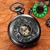 L'Absolu Minuit - Montre Gousset Mécanique Chasseur Noir - Vue 7 - Gousset-heritage
