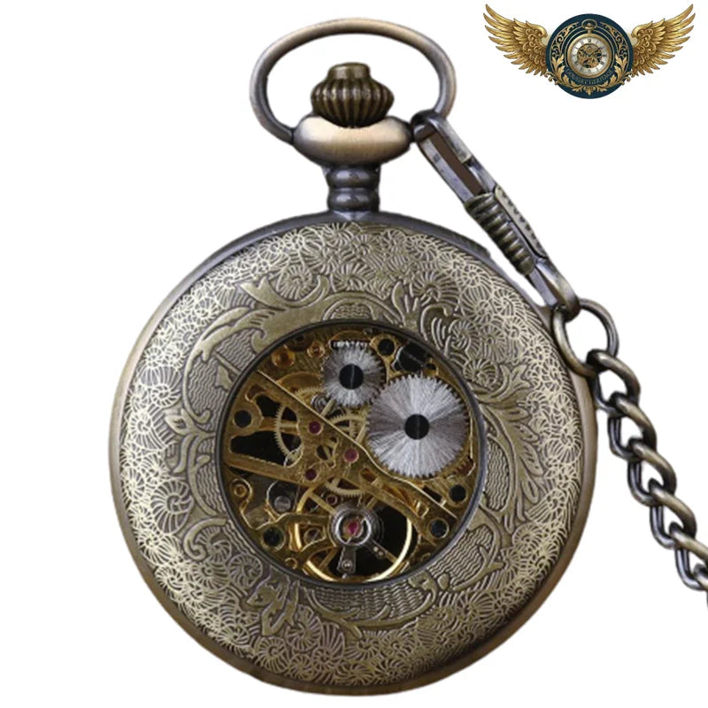 L'Abysse | Montre Gousset Demi-Chasseur Mécanique Bronze - Vue 3 - Gousset-heritage