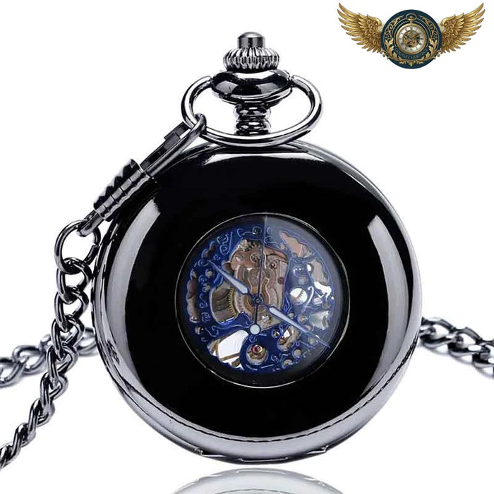 L'Aéronaute - Montre Gousset Mécanique Squelette Bois - Vue 1 - Gousset-heritage