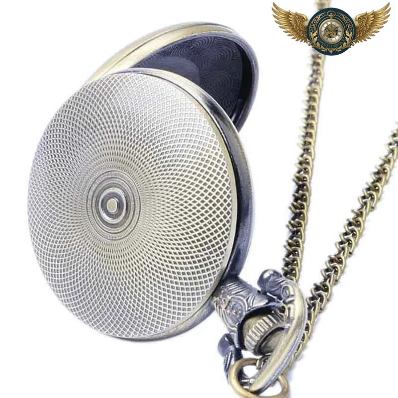 L'Aéronaute - Montre Gousset Steampunk Quartz Rouages Apparents - Vue 4 - Gousset-heritage