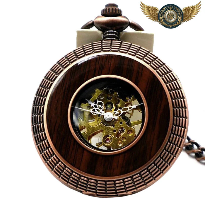 L'Aéronef - Montre Gousset Demi-Chasseur Squelette Cuivre - Vue 1 - Gousset-heritage
