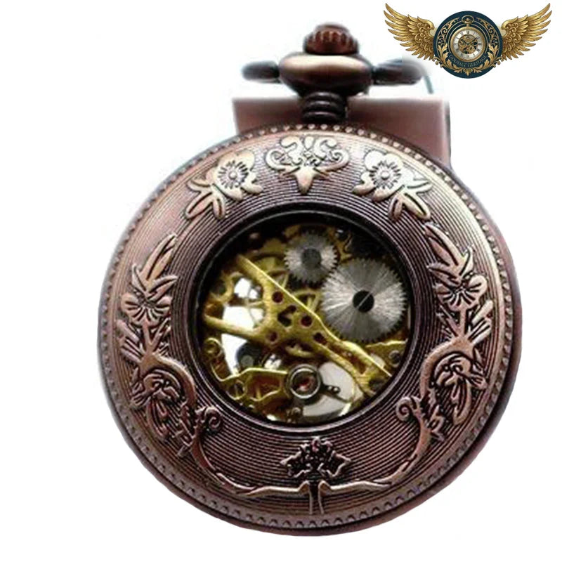 L'Aéronef - Montre Gousset Demi-Chasseur Squelette Cuivre - Vue 3 - Gousset-heritage