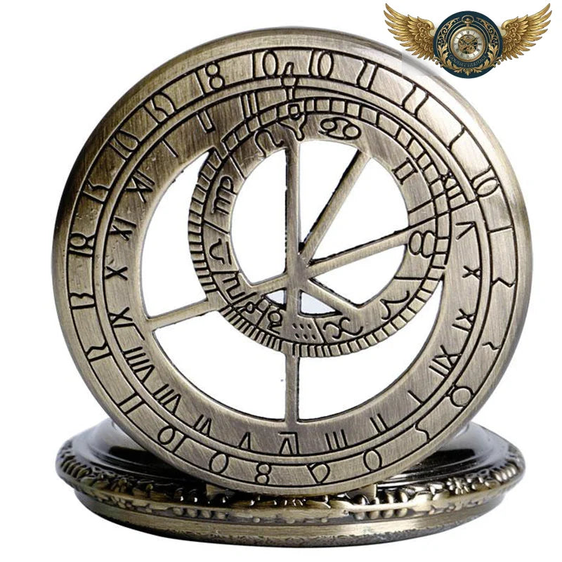 L'Aéronef - Montre Gousset Mécanique Bronze Gravures Ajourées - Vue 3 - Gousset-heritage