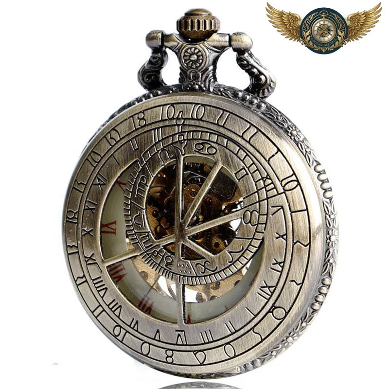 L'Aéronef - Montre Gousset Mécanique Bronze Gravures Ajourées - Vue 4 - Gousset-heritage