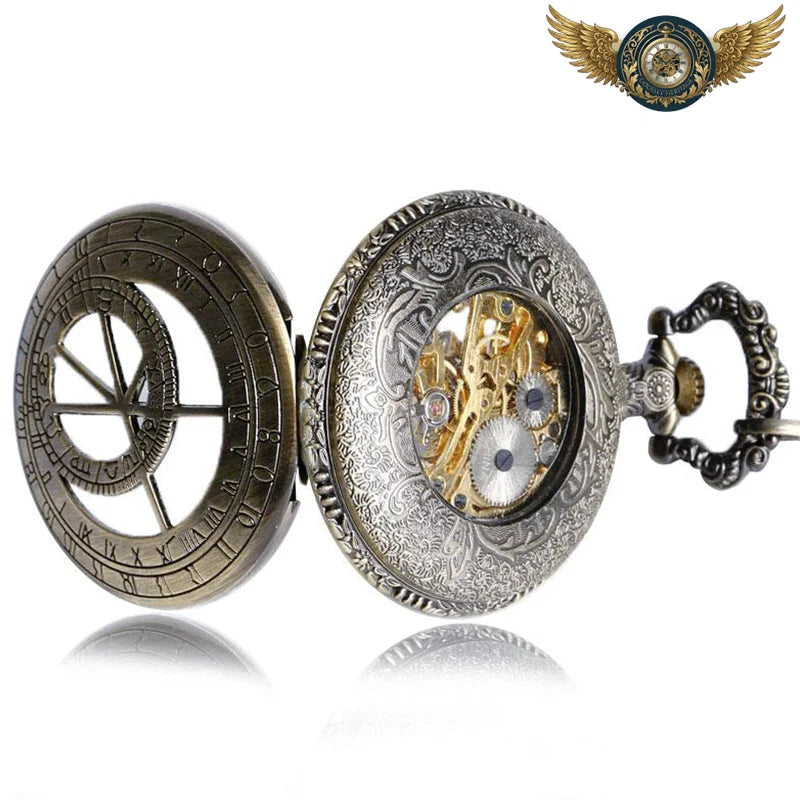 L'Aéronef - Montre Gousset Mécanique Bronze Gravures Ajourées - Vue 6 - Gousset-heritage