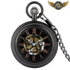 L'Aéronef - Montre de Poche Squelette Mécanique Noire Gunmetal - Vue 1 - Gousset-heritage