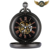 L'Aéronef - Montre de Poche Squelette Mécanique Noire Gunmetal - Vue 2 - Gousset-heritage