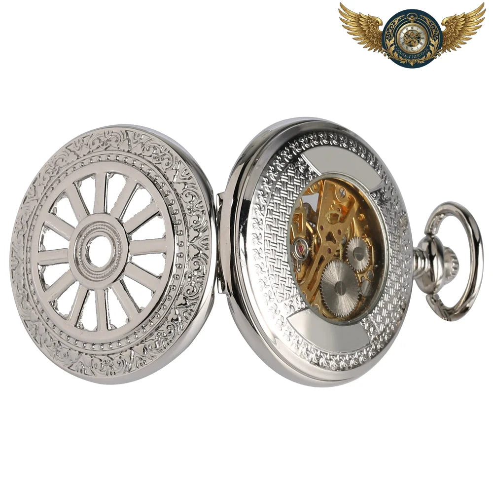 L'Aérostier - Montre à Gousset Demi-Chasseur Mécanique Squelette - Vue 3 - Gousset-heritage