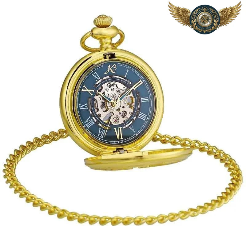 L'Aigle Impérial - Montre Gousset Mécanique Squelette Or