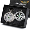 L'Alchimiste - Montre Gousset Bronze Quartz Demi-Chasseur Ajouré - Argent - Gousset-heritage